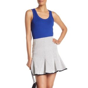 NWT DKNY Godet Flare Mini Skirt